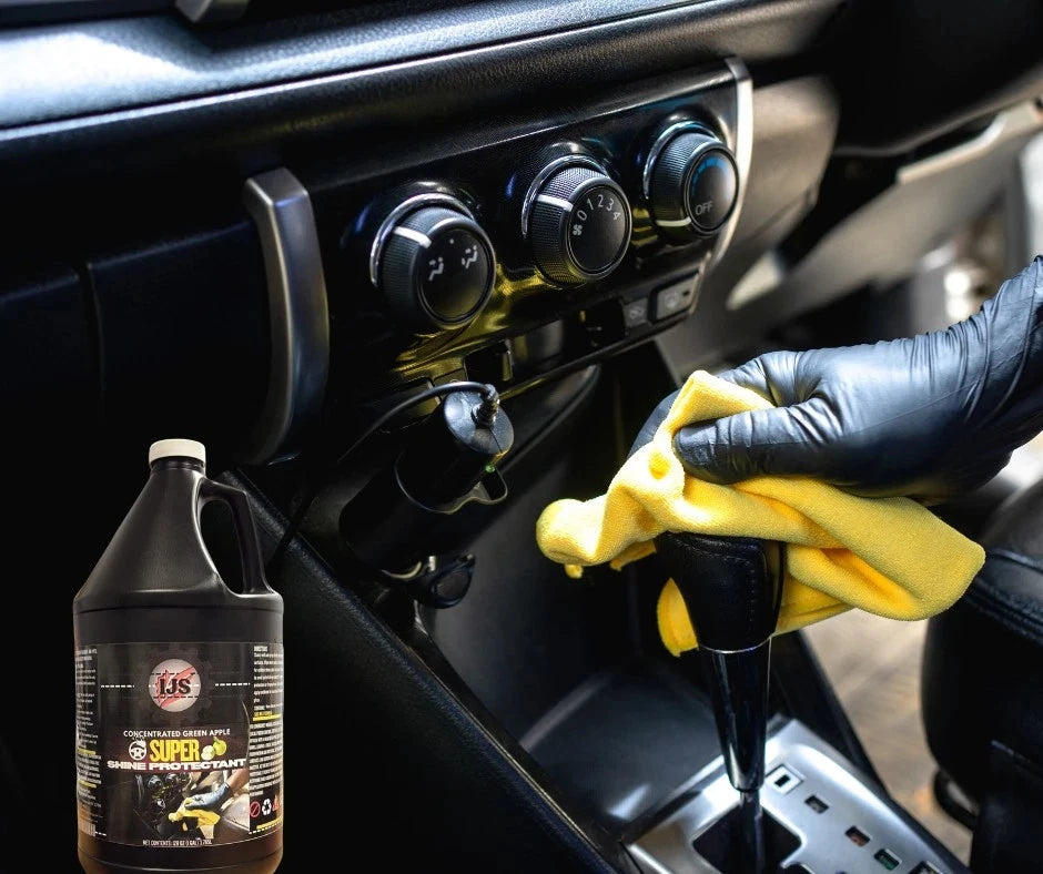 Super Shine Protectant Car Interior Cleaner, UV Protect Apple Scent 1 Gal