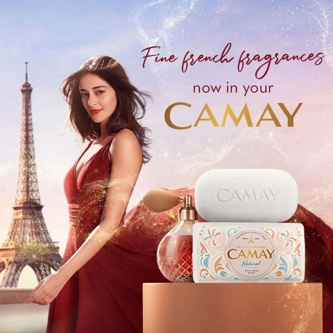 International Camay Natural Fresh Scent Soap, (Pack of 3)