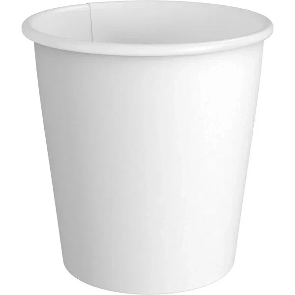 8 oz Paper White Coffee Cups for Hot & Cold Drinks Disposable Hot Beverage 50pcs