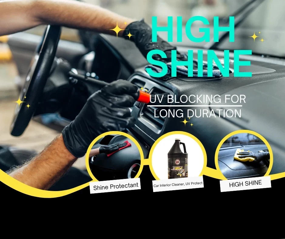 Super Shine Protectant Car Interior Cleaner, UV Protect Apple Scent 1 Gal