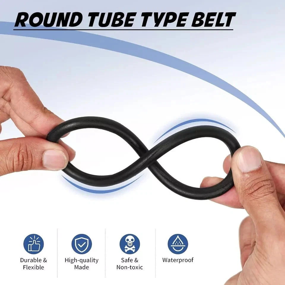 4PK Upright Round Vacuum Cleaner Belts For Eureka, Sanitaire Uprights