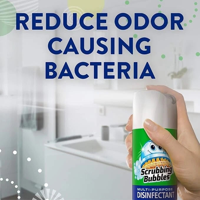 Scrubbing Bubbles Multi-Purpose Disinfectant Spray, 12 oz Kills Germs