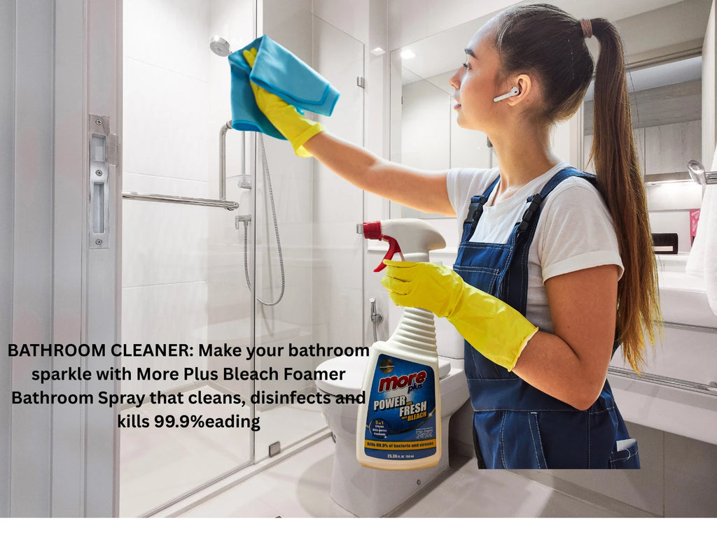 MORE PLUS BLEACH All-Purpose Cleaner with Bleach Spray 2pk