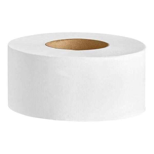 2 Ply Jumbo Toilet Paper Roll With 9 Diameter White Large Janitorial 12 Case