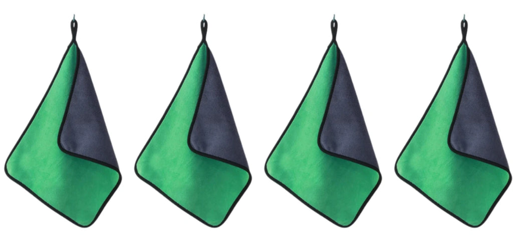 Green 4 Pcs Cleaning Cloth Baby Safety Billiard Cue Cleaner Table Billiards