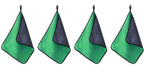 Car wipe Rag cleaning towel  Green 4 Pcs