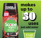 Scope Squeez Mouthwash Concentrate, Cinnamint, 50mL Bottle 1.69OZ New