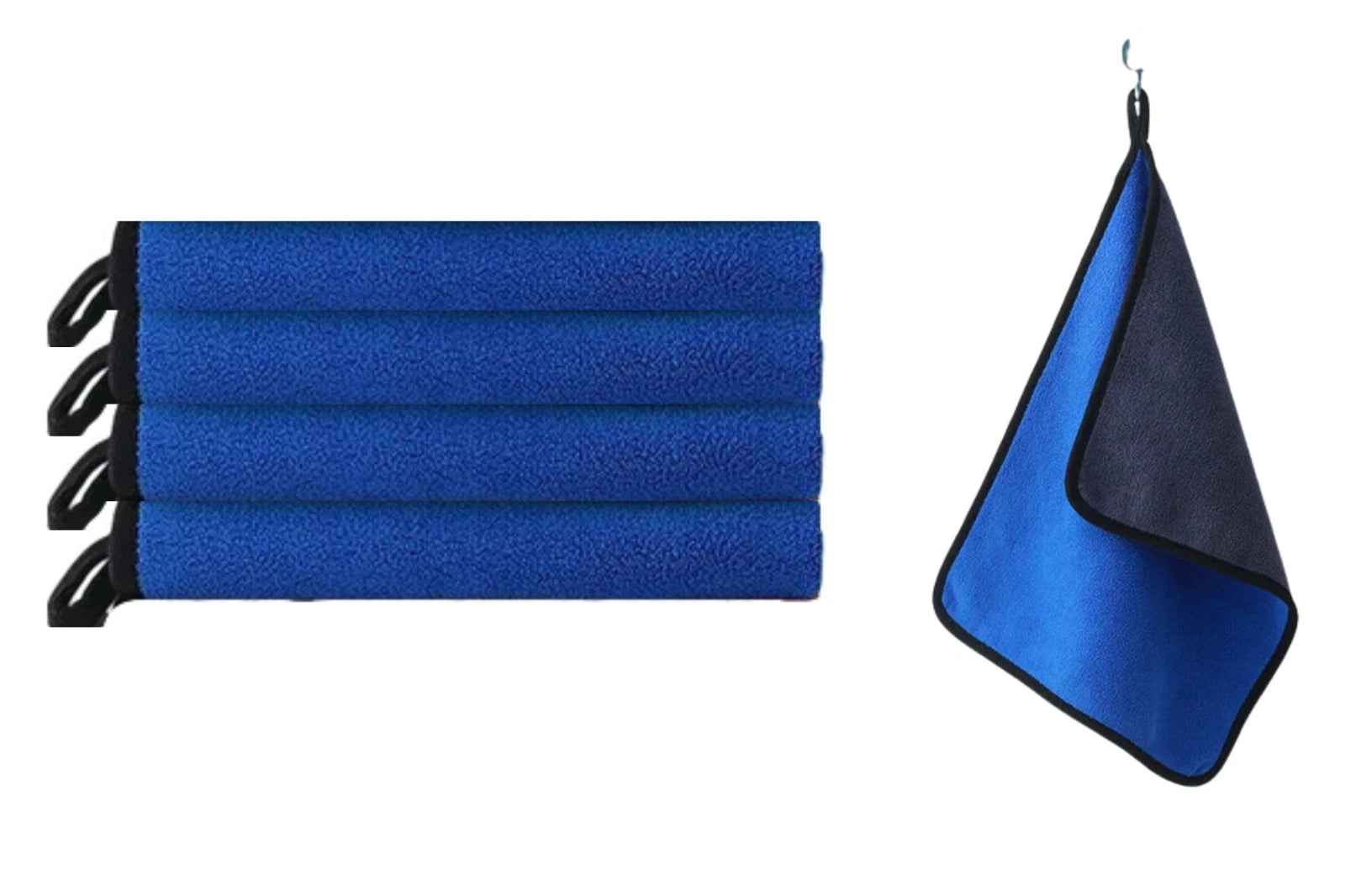 Blue 4 Pcs Cleaning Cloth Baby Safety Billiard Cue Cleaner Table Billiards