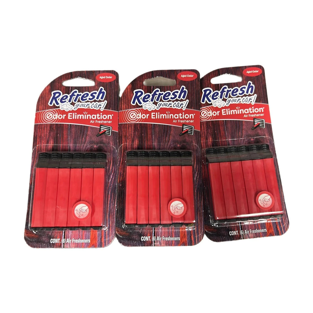 Refresh Your Car! Car Air Freshener Vent Sticks 6-count, 3/ Pack