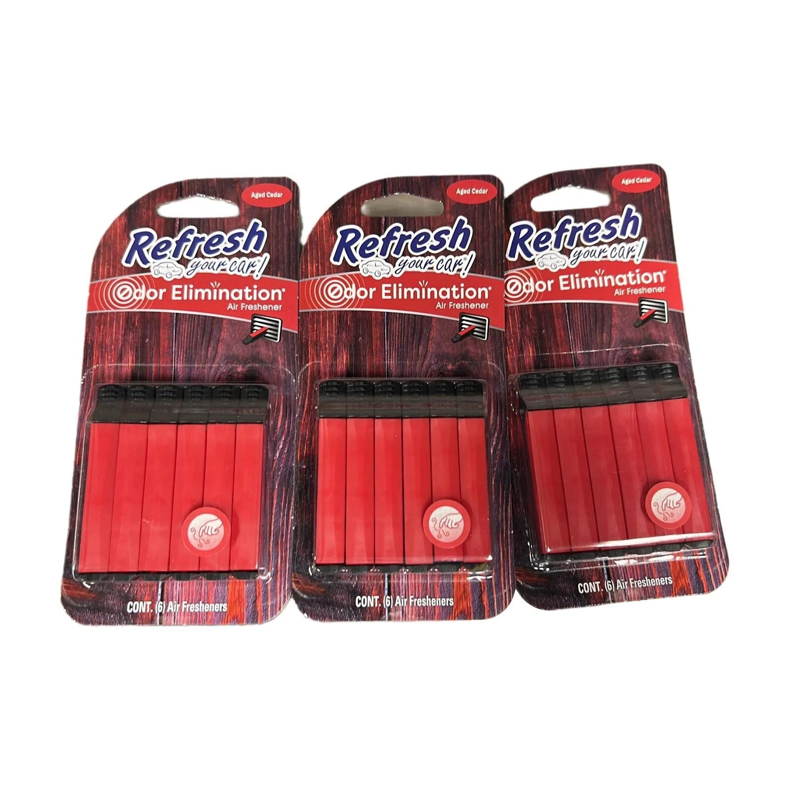 Refresh Your Car! Car Air Freshener Vent Sticks 6-count, 3/ Pack