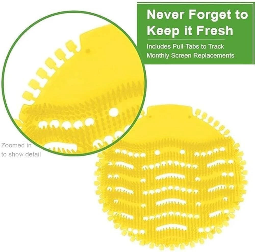 Urinal Screen Deodorizer 4 Anti-Splash Technology Odor Freshener 4/PACK