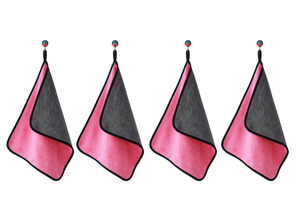 Pink 4 Pcs Cleaning Cloth Baby Safety Billiard Cue Cleaner Table Billiards