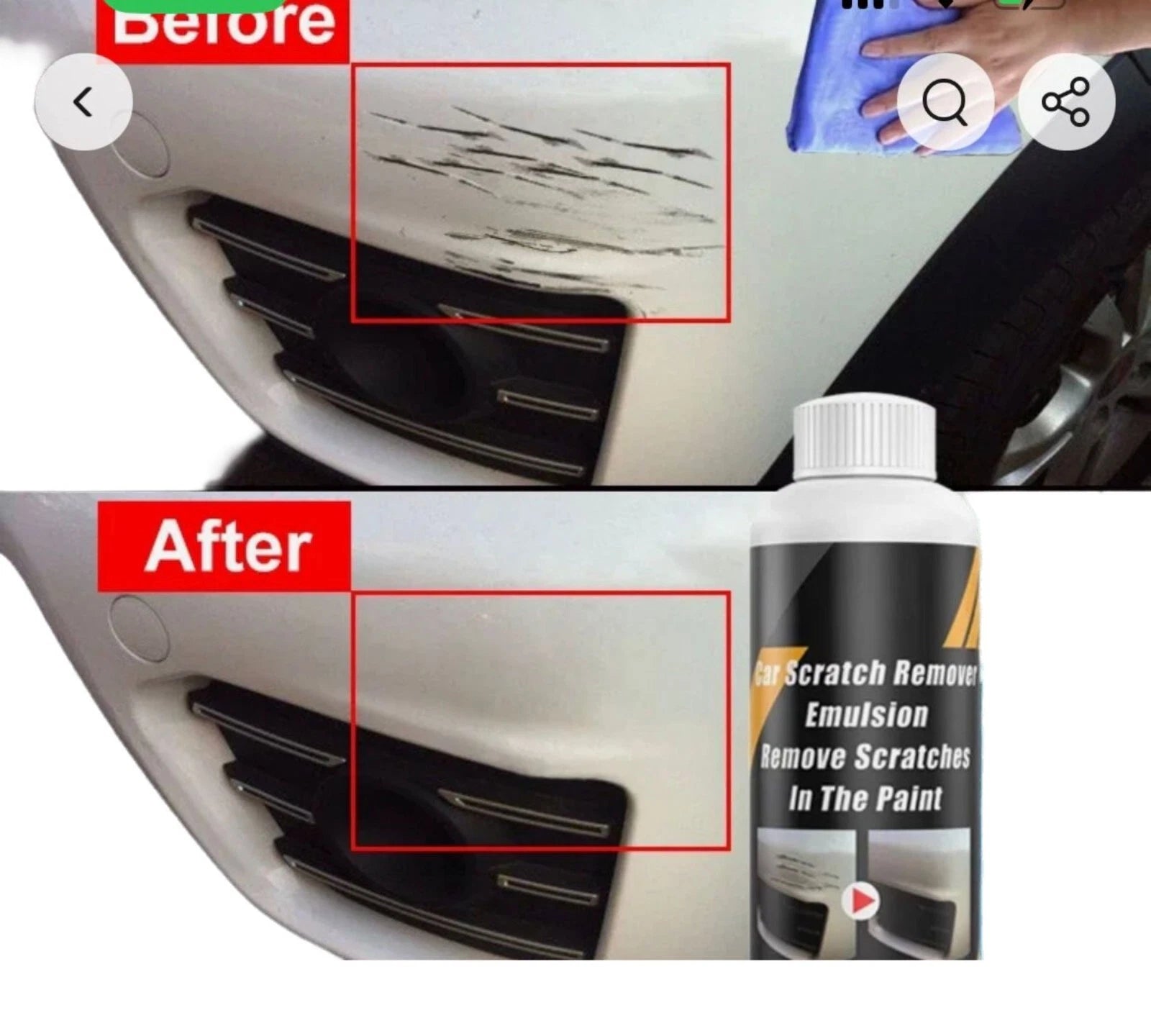 Car Scratch Remover Paint Care Tools Auto Swirl Remover Scratches Repair 20ml