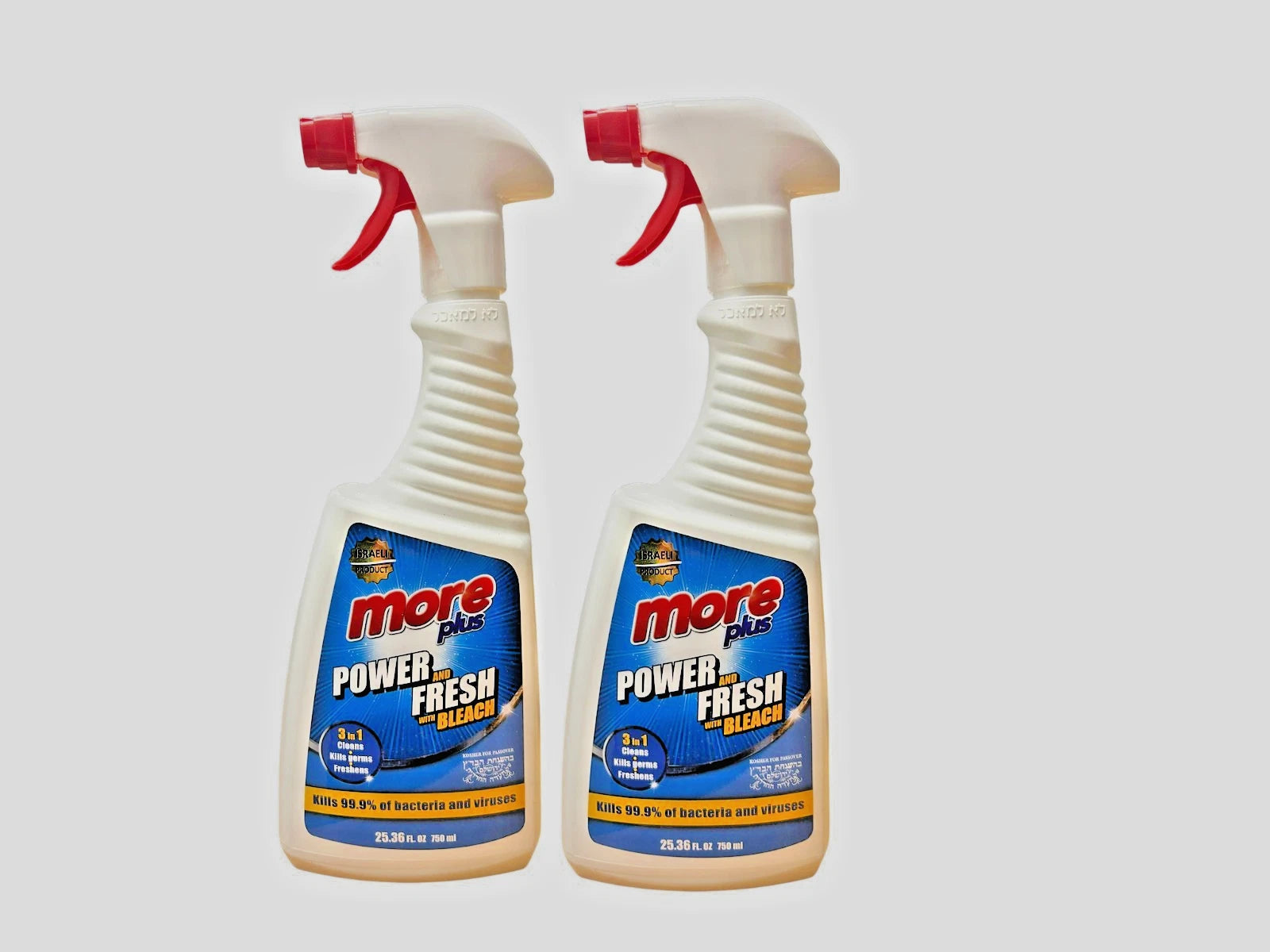 MORE PLUS BLEACH All-Purpose Cleaner with Bleach Spray 2pk