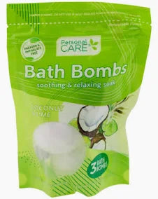 3 count Soothing and refreshing bath bombs