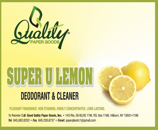 LEMON DEODORIZER CLEANER 5GAL