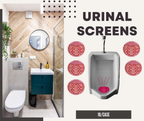 Urinal Screen Deodorizer Anti-Splash Mat Floral 30 Day Scent 10/CASE
